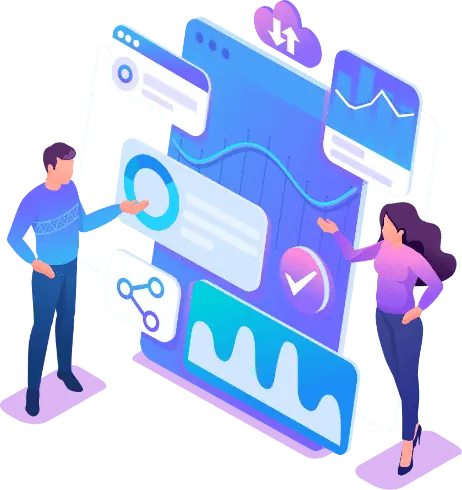 graficzne wykresy na ekranach